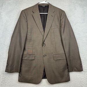 Jos A Bank Blazer Mens 40L Brown Wool‎ 2 Button Business Casual Wedding Office